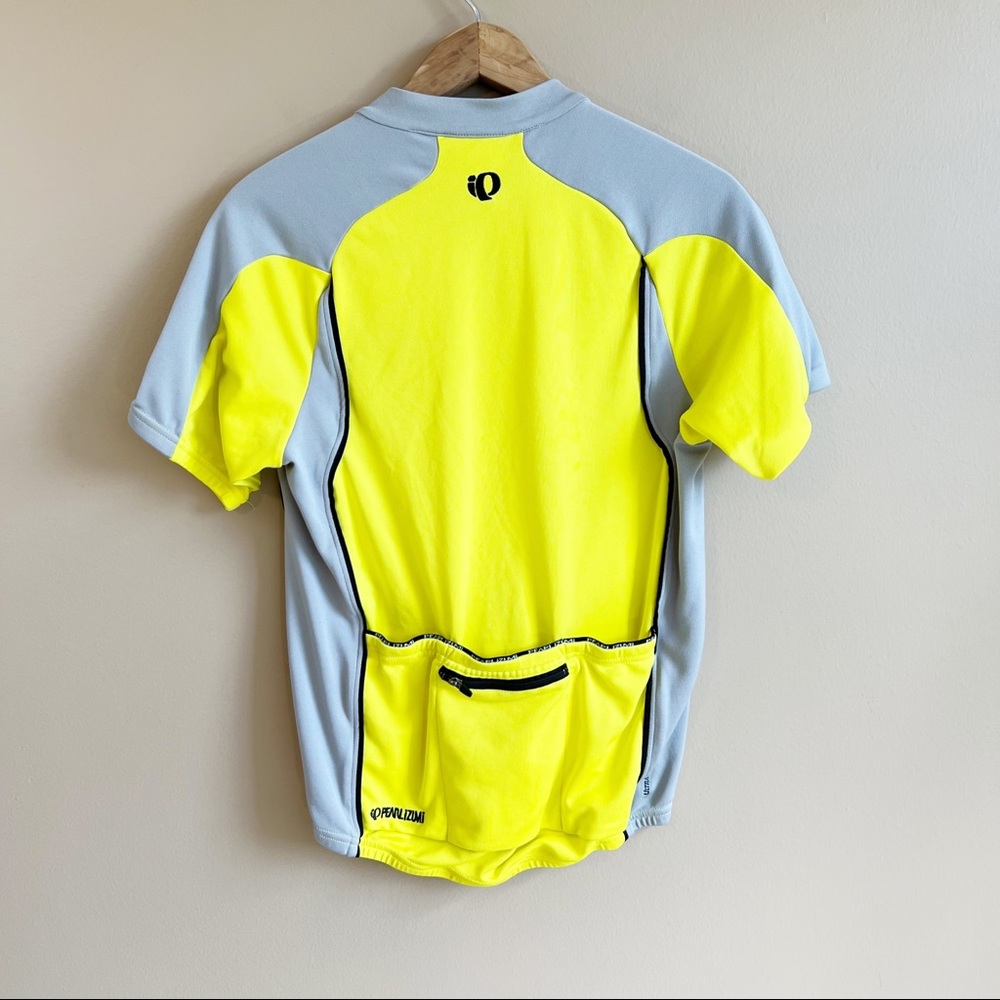 PEARL IZUMI men’s slice cycle jersey size medium yellow short sleeve - Picture 6 of 8